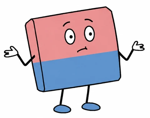 Useless, the network’s pink-and-blue eraser mascot